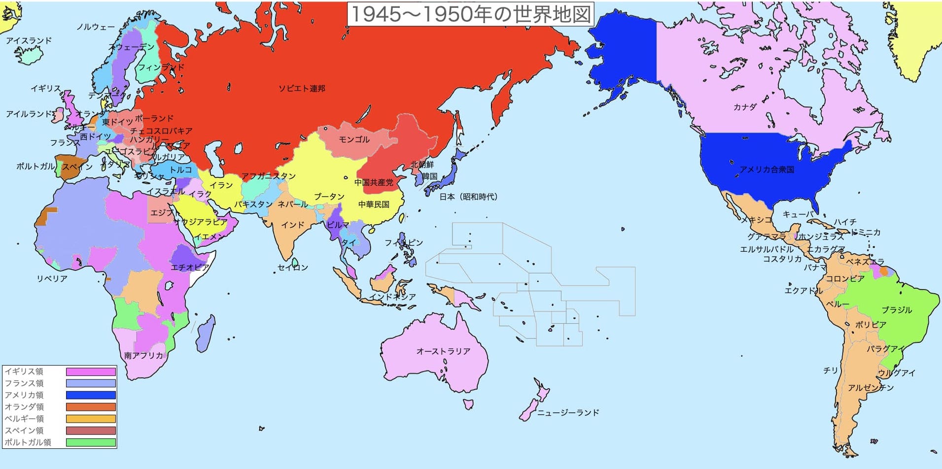 時代解説：1945〜1950年】資本主義と共産主義の東西冷戦が始まりアジア諸国が独立した頃の世界史を解説！ | 歴史ワールド